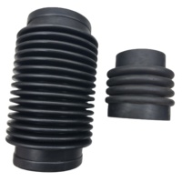 Manchon de tube télescopique en caoutchouc anti-poussière, œillet de soufflet en caoutchouc de Silicone Flexible pour voitures