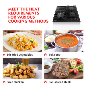Table de cuisson à gaz encastrable <span class=keywords><strong>4</strong></span> brûleurs de haute qualité en acier inoxydable pour usage commercial, hôtelier et domestique, idéale pour l'extérieur - Product Image 4