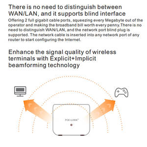 PIX-LINK AX1800 WI-FI <span class=keywords><strong>6</strong></span> <span class=keywords><strong>Mesh</strong></span> <span class=keywords><strong>wifi</strong></span> Routeur Système <span class=keywords><strong>Mesh</strong></span> 2.4G 5Ghz 1800mbps Full Gigabit <span class=keywords><strong>Mesh</strong></span> <span class=keywords><strong>Wifi</strong></span> signal répéteur - Product Image 4