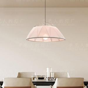 Lampe suspendue ronde de style français, crème, LED E27, commande par interrupteur, pour salon, salle à manger, chambre à coucher - Product Image 2