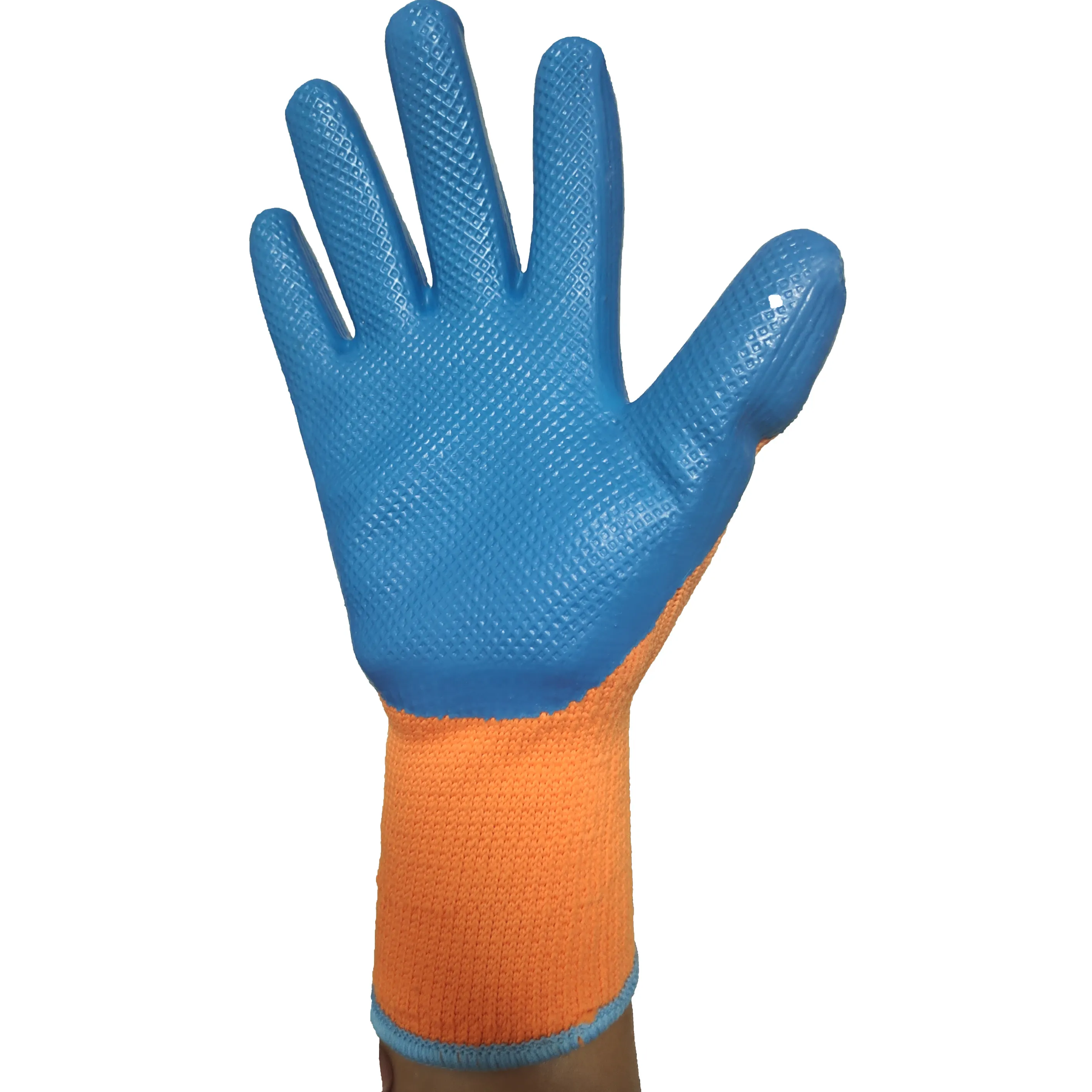 High Quality Partially Cotton Thread Heavy Duty Latex Coated Working Gloves