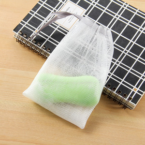 Bolsa de malla de nailon para jabón, limpiador facial, jabón de baño, uso doméstico, para lavado facial con burbujas, almacenamiento de jabón - Product Image 1