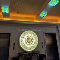 Vidrio Sólido Teñido Personalizado para Dormitorio, Salón, Sala de Estar, Hotel, Decoración de Paredes y Techos, Triple Acristalamiento, Estilo Europeo