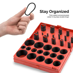 Podofo 419 Piezas Surtido de Juntas Tóricas Métricas, Juntas Tóricas al por Mayor, Kits de Juntas de Goma, Anillos de Sellado de Caucho Nitrilo, Modelo en Estuche Rígido - Product Image 2