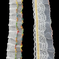 Accessoires de vêtements pour enfants écologiques vintage en dentelle florale brodée électronique avec motif chien, col en maille et poignets doux