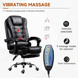 <span class=keywords><strong>Chaise</strong></span> de bureau <span class=keywords><strong>ergonomique</strong></span> pivotante de direction moderne en cuir synthétique avec repose-pieds, base chromée et <span class=keywords><strong>accoudoirs</strong></span> en PP – Vente en gros - Product Image 4