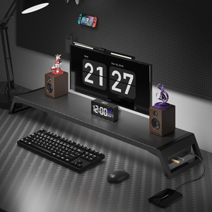 Desktop Computer <b>Riser</b> Stand Monitor Support Gaming <b>Desk</b> Base Office Storage Rack Rectangle Standing Type 1 Layer - Product Image 4