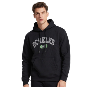 เสื้อกันหนาวมีฮู้ดสำหรับผู้ชาย, เสื้อกันหนาวผ้าฝ้าย100% ถักกันหดพิมพ์ลาย400Gsm-500Gsm บ็อกซี่ฟิต - Product Image 1