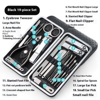 Ensemble de démarrage pour technicien professionnel des ongles, kit de manucure et pédicure de haute qualité en acier inoxydable de qualité A+, pour usage domestique et en salon, comprend tous les outils