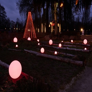 Boule lumineuse LED étanche pour extérieur avec contrôle DMX, diamètre 10cm 20cm, en acrylique PVC, éclairage de jardin, à insérer dans le sol, lampes de pelouse - Product Image 5