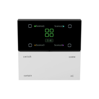 Interrupteur intelligent électrique X3 Pro 2.0 blanc en aluminium (design barre) avec contrôle par application pour usage domestique et hôtelier - Contrôle des rideaux AC