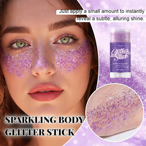 <span class=keywords><strong>Gel</strong></span> <span class=keywords><strong>pailleté</strong></span> pour cheveux, <span class=keywords><strong>visage</strong></span> et corps, bâton de paillettes violet pour concerts de chanteurs, festivals de musique - Product Image 3