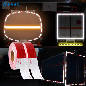 Ruban réfléchissant prismatique de haute qualité, bandes de sécurité autocollantes blanches, jaunes, rouges pour motos, vélos, caisses de transport, casques - Product Image 5