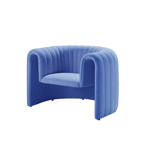 Sillón de Tela para Salón, Diseño Moderno, Aspecto de Cuero Naranja - Product Image 5