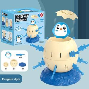 Mini puzzle en plastique transfrontalier à succès : Pinguin pirate dans un baril – Amusant, anti-stress, éducatif, développement intellectuel, idéal pour les fêtes - Product Image 2