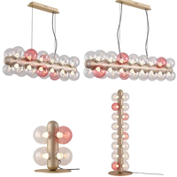 Lampe de table électrique postmoderne à bulles, veilleuse artistique à quatre ampoules, simple et flexible pour bébés et enfants