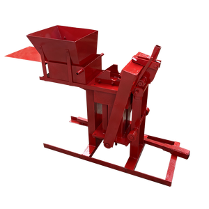 機械を作るSHM2-40マニュアルプレス赤い土レンガ - Product Image 1