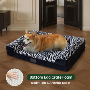 Ortho pä dische Leoparden muster Hundes ofa Memory Foam Hunde betten Memory Foam Haustier Hund Katzen bett Anti-Rutsch-Boden Wasch bare Abdeckung - Product Image 4