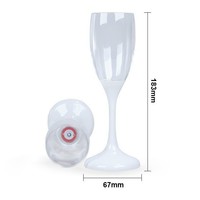 Verres à pied en plastique LED commerciaux, 7 couleurs, verres à champagne lumineux clignotants pour bar, club, restaurant
