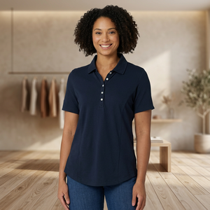 T-shirt décontracté d'été pour femme en tricot à manches courtes, coupe ample, 100% coton, effet rajeunissant, couleur unie, manches volantées, style poupée - Product Image 4