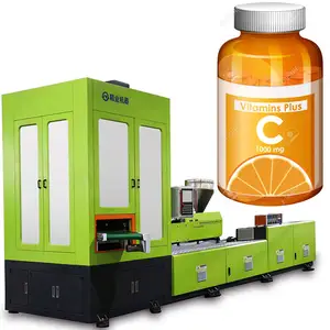 Automatic one step PET blowing plastic softgel gummy vitamin bottle machine with 3 station