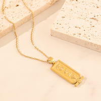 Meilleure Vente Collier Personnalisé avec Nom Hieroglyphique Égyptien Ancien, Bijou Anti-ternissement en Acier Inoxydable 316L, Collier Sur Mesure