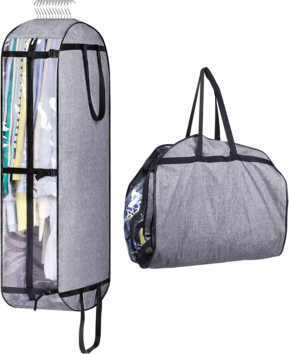 Bolsas colgantes de alta calidad para almacenamiento de ropa, bolsos móviles para armario, cubierta de viaje para hombre y mujer, abrigo, chaqueta