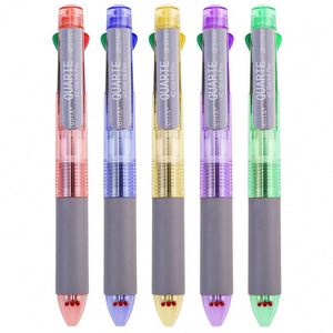 Manufacturer Wholesale Smooth Ballpoint <b>Pen</b> Plastic Multicolor Body with 4 <b>Color</b> Ink Custom Logo 0.5mm Writing Width Promotions - Product Image 2