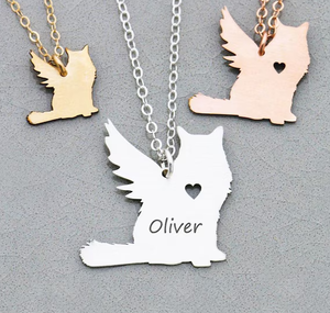 Vendita calda collana con gatto in acciaio inossidabile 316 <span class=keywords><strong>L</strong></span> collana con nome di gatto personalizzato di buon design nuovi gioielli per gattini - Product Image 5