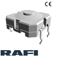 Saklar Tombol Tekan Taktil Tahan Air RAFI Jerman 12mm Model 1.14.012.501/0000