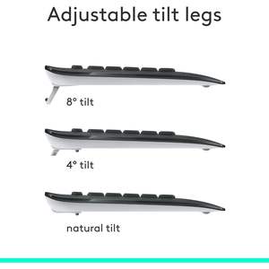 Pour clavier et souris sans fil avancés Mk540, combo 108 touches, touches multimédias, design ergonomique pour PC Windows, noir - Product Image 6