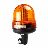 LED-Warnleuchte, Rundumleuchte, Notfall-Stroboskoplicht für LKW und Traktoren, Bernsteinfarben, Hochintensiv, 360°-Stangenmontage, Wasserdicht