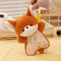 Mainan Boneka Kucing Rubah Bentuk Hewan Lucu dan Kreatif, Bantal Santai, Teman Meja, Hadiah untuk Anak, Grosir dan Eceran