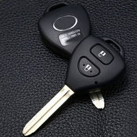 Coque de clé télécommande à 2 boutons avec lame de clé non taillée, coque de clé vide de remplacement pour Toyota Corolla