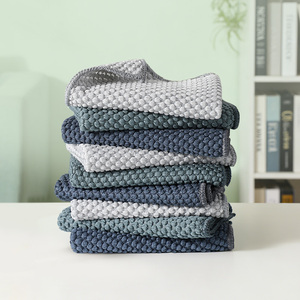 Pearl Texture Cleaning <b>Cloth</b> Streak-Free Non-Scratch Kitchen Dish <b>Cloth</b> Double-sided Fast-drying Lint-Free <b>Dusting</b> <b>Cloth</b> - Product Image 6