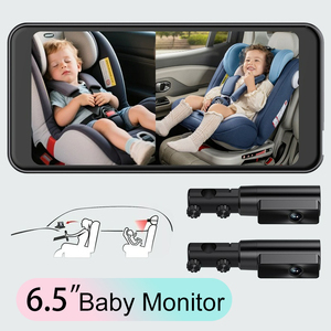 Moniteur <span class=keywords><strong>de</strong></span> voiture <span class=keywords><strong>pour</strong></span> bébé HD - Fonction caméra embarquée avec vision nocturne 1080P - Caméra <span class=keywords><strong>de</strong></span> voiture <span class=keywords><strong>pour</strong></span> bébé <span class=keywords><strong>pour</strong></span> la sécurité des sièges arrière - Product Image 2