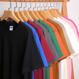 Camiseta de gran tamaño de algodón 200 Gsm para hombre, ropa de calle con hombros caídos de tamaño europeo, camiseta informal para hombre, precio bajo - Product Image 1