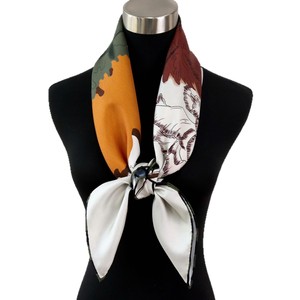 Pañuelo Cuadrado de Seda de Morera Estilo Europeo Americano, Chal de Moda para Mujer, Hiyab Suave para el Cuello - Product Image 5