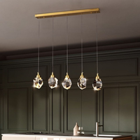 Lampes suspendues pour chambre à coucher, lampe en cristal LED de style nordique, luminaire décoratif, lampes suspendues pour plafond, décoration de chambre, lampe de plafond