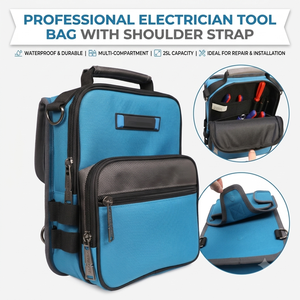 Electrician <b>Tool</b> <b>Bag</b> with Shoulder Strap ,Waterproof Multi-Compartment Service <b>Tool</b> Backpack for Repair & Installation - Product Image 6