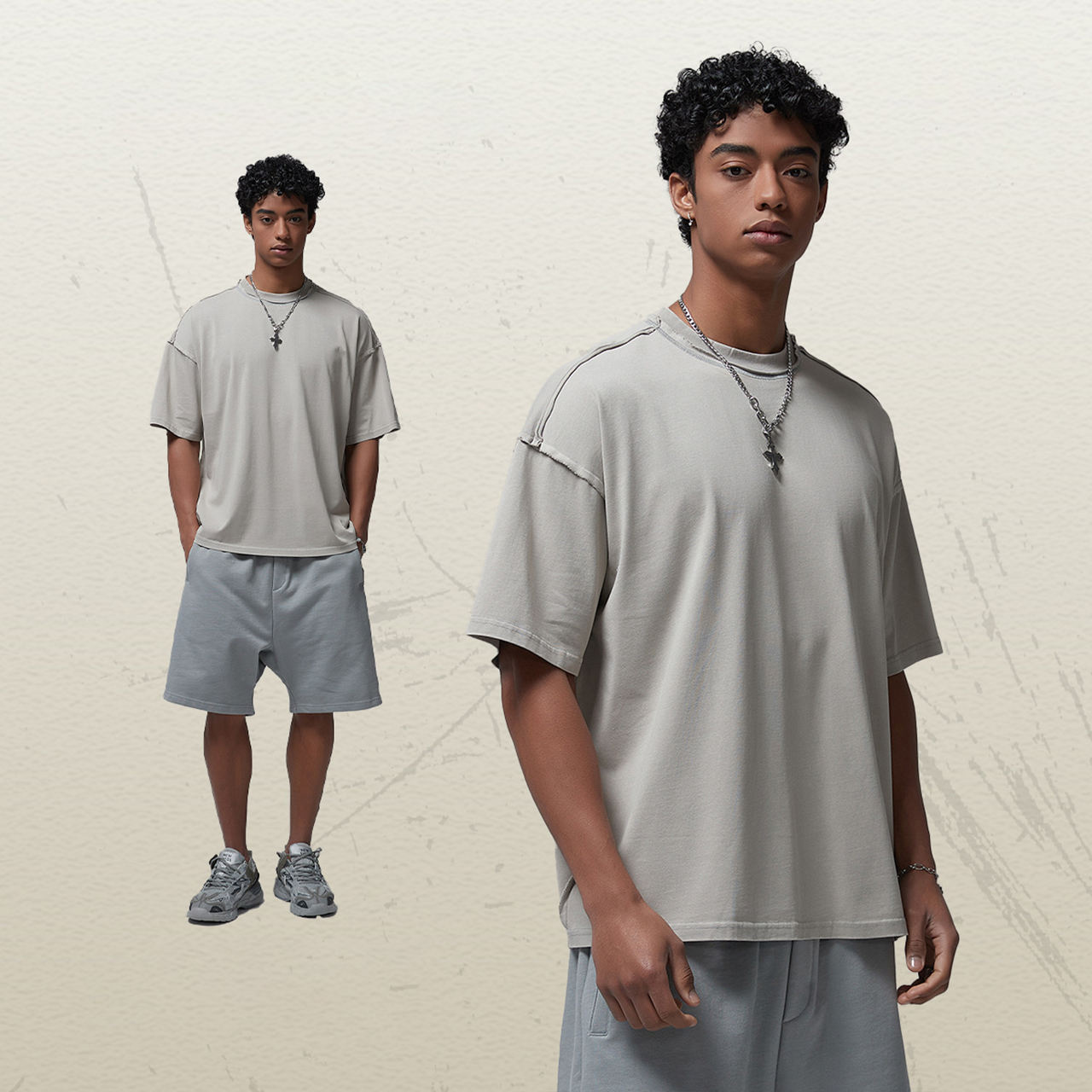 สีเทาอ่อนย้อนยุค