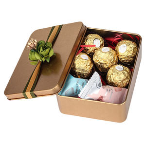 Boîte en fer blanc dorée en gros pour gâteaux, bonbons, emballage cadeau, tirelire, café, épices, rouge à lèvres - Product Image 5