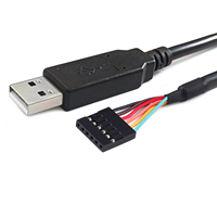 Ftdi Interfaz Pcb USB a RS232 Adaptador de serie PCB con electrónica integrada para conector USB y LED