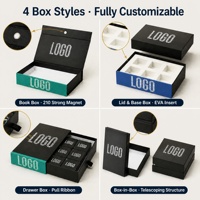 Boîte d'emballage de luxe haut de gamme sur mesure pour accessoires de billard, en carton rigide, avec aimant pour craie de snooker et protection UV.