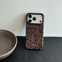 Fabricant indonésien |   Étui de téléphone anti-chute en TPU à imprimé léopard |   Conception personnalisable à double couche IMD |   Résistant aux rayures