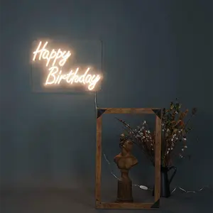 12v 생일 축하 Led 네온 사인 맞춤