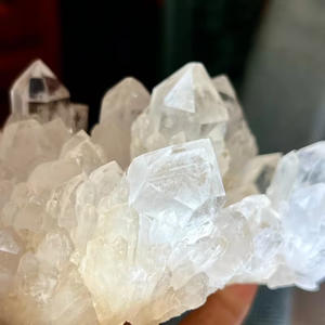 Cristal de Cuarzo Transparente de Alta Calidad, Racimo de Cristales en Forma de Piña, Cristal Natural para Decoración - Product Image 3