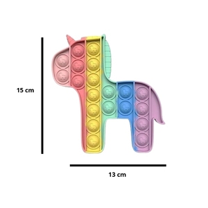 Pop IT Unicorn Giocattoli antistress in silicone, set da 6 pezzi riutilizzabili per bambini e adulti, uso domestico, gioco rilassante - Product Image 3