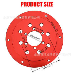 Zhen Nirui <b>Sprocket</b> Hub Adapter 139.7mm PCD 6 Hole Red For Go Kart Repair Upgrade - Product Image 2