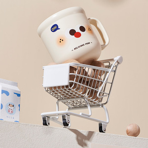 Cartoon Mouthwash Cup 547ml Milky White Thickened Non Slip For Students And Dormitories - Product Image 3